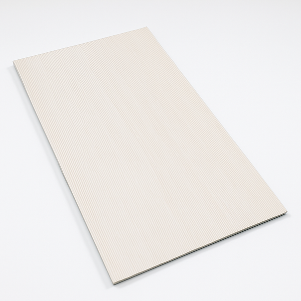 Detailfoto van de keramische wandtegels Regula 1 Ribbed 60x120 met matte afwerking en Italiaans design voor strak interieur