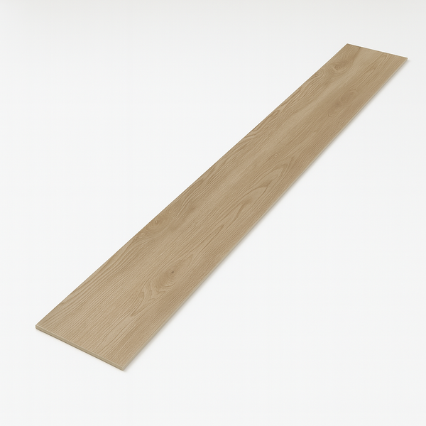 Detailfoto van keramisch parket Poetry Gold 30x120 cm met realistische houtnerf en warme eikentint, perfect als keramische parketvloer in houtlook.