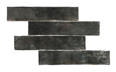 Retro tegels Antraciet Kaiser Coal 5x25 cm 