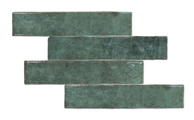 Retro tegels Kaiser Groen Pine 5x25 cm 