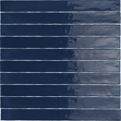 Retro tegels Linea Blauw Prussia 5x50cm