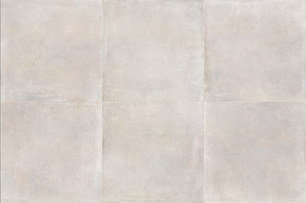 Slab tegel Durstone White 120x260 cm met betonlook afwerking in zachte wittinten – geschikt voor vloer en wandtoepassingen binnen moderne interieurs
