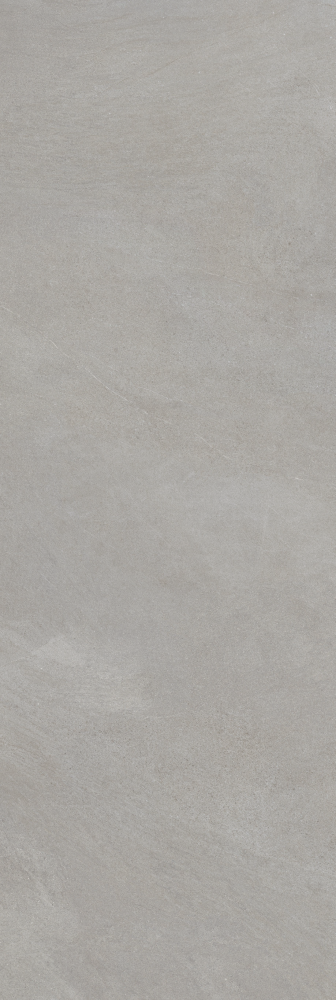 Close-up van slab tegels Newstone Grey met natuurlijke steenstructuur en minimalistische afwerking, gelegd zonder voeg.
